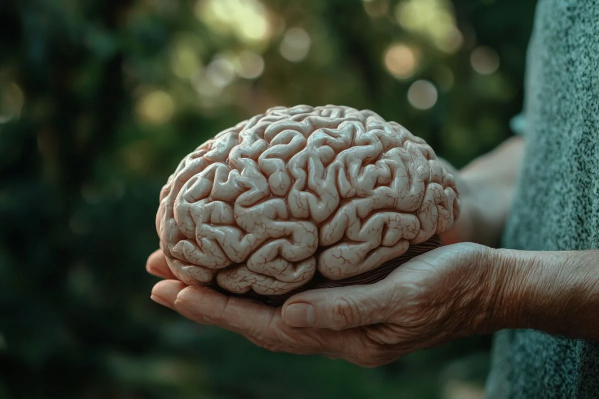 cerebro nas maos